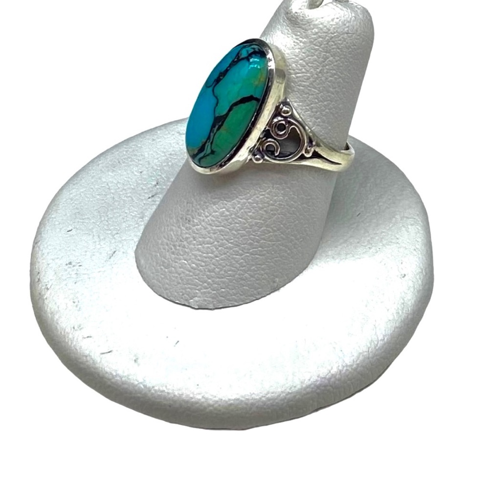 Sold to D Brummett 😍NWT Sterling & Tibetan Turquoise Ring - Picture 12 of 14